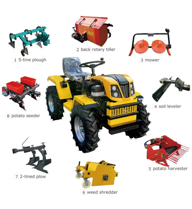 CE Minitractor 4x4 Farm Mini Tractor