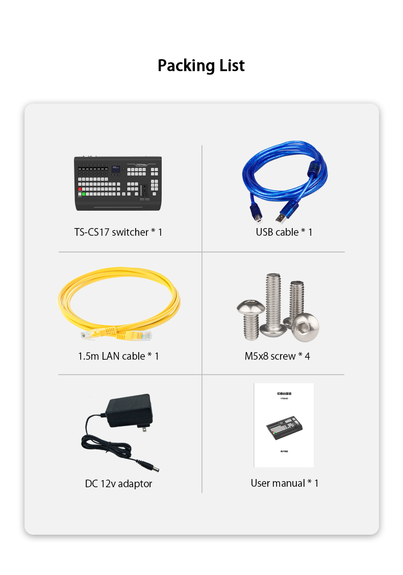 Switching Station Control Panel Compatible with BMD ATEM Switchers and vMix Software