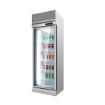 Supermarket Convenience Store 2~8ºC Transparent Glass Door Upright Fridge