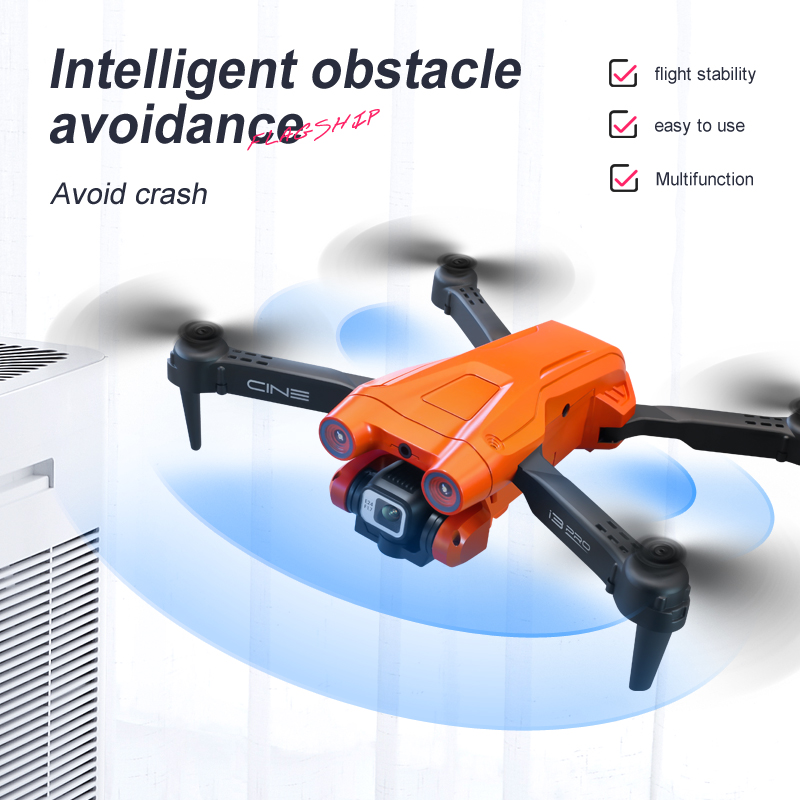 Hand Control I3 Pro Drone 4k Hd Dual Camera Foldable Design and 18 Minutes Long Range for Incredible Aerial Photography