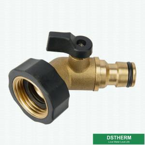 China Garden Hose Pipe One Way Shut Off Valve Brass Fittings wholesale