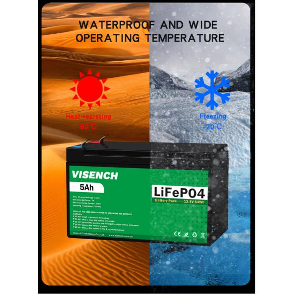 Visench Direct factory high quality 12v 5ah lithium battery 12v 200ahDeep 6000 Cycles Solar Lifepo4 Rechargeable