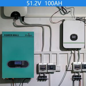 China Grade A Lifepo4 Battery Pack Bms Home 51.2v 100ah Lithium Wall Battery wholesale