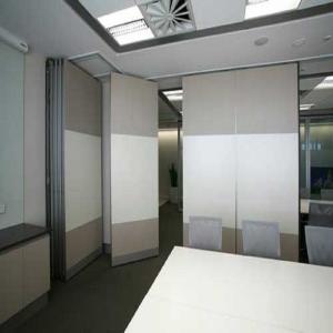 China Fire Resistant Office Acoustic Plywood Partition Wall / Sliding Room Dividers wholesale