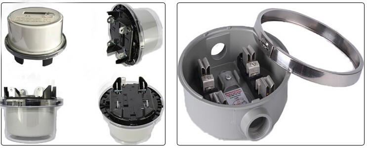 DDS5558 DLS5558-1S/2S 100A/ 200A Single Phase Electronic ANSI Socket Meter / MEDIDOR DE ENERGIA