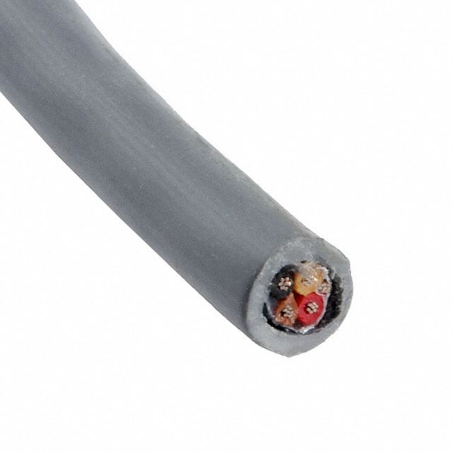Alpha Wire CABLE 4CON 24AWG SLATE SHLD 100'