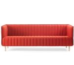 American Wind Net Red Fabric Velvet Sofa Family Three Person Simple Northern