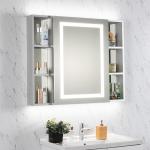 LED Mirror Cabinet Bathroom Vanity Set for Luxury Commercial Hotel Center by