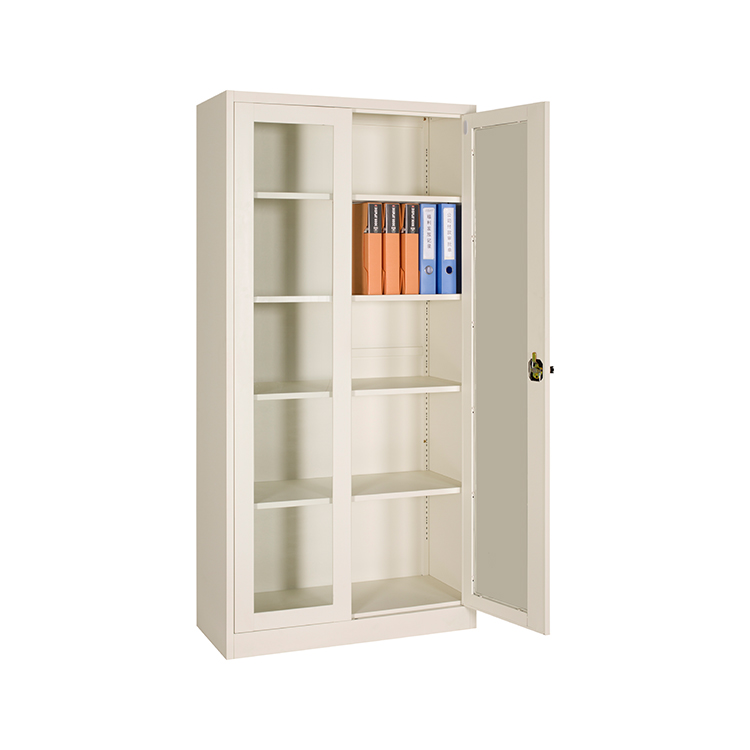 Office Glass Door Fitting File Storage Locker Powder Coated