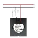 EU Standard Crystal Glass Panel Touch Screen light Switch 1 gang/2 gang/3gang