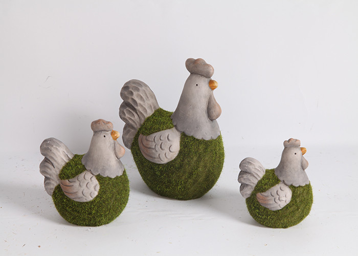 Chicken Duck Pottery Garden Ornaments Handmade Ceramic Garden Decorations