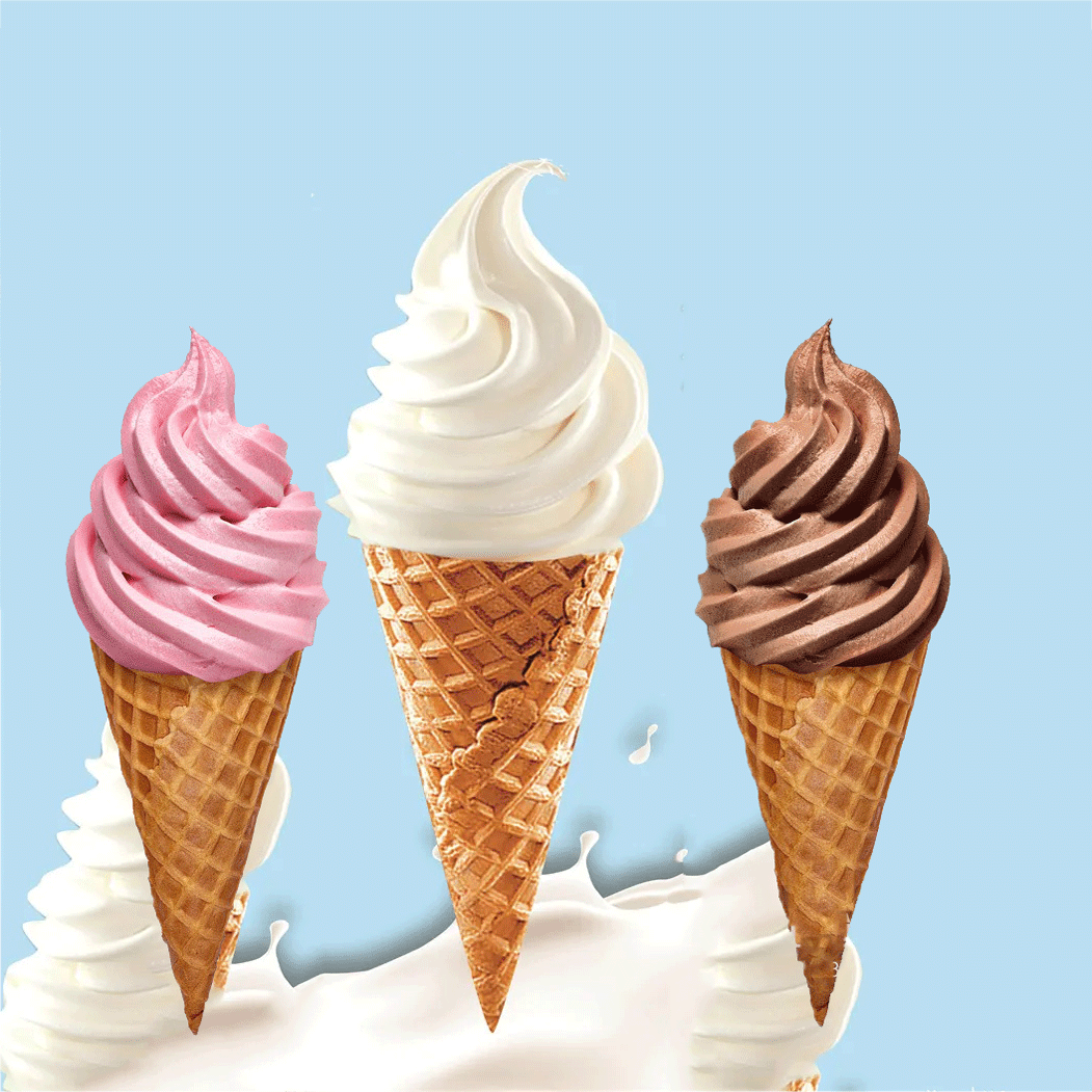 3 Flavors Automatic Soft Serve Commercial Ice Cream Machine for Household in Pakistan Material Cylinder Capacity 6Lx2