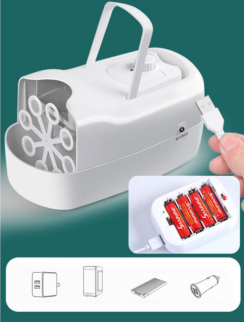 Unisex Children's Toy Electric Suitcase Bubble Machine Ideal for Wedding Stage Props