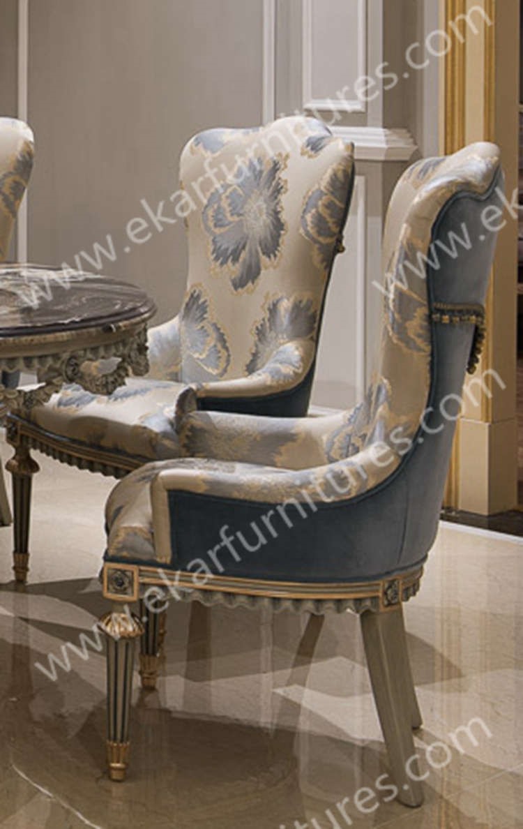 Antique French style home furniture wood design dining chairs FY-133
