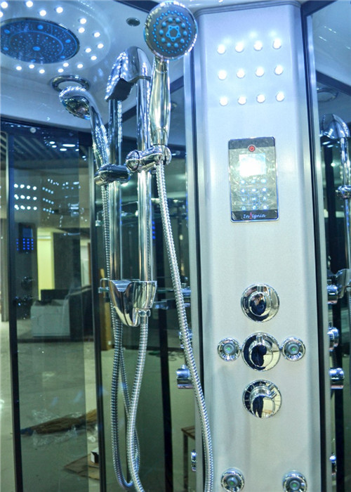 Sliding Open Style Corner Steam Shower Bath Cabin Spa Shower Units With Radio