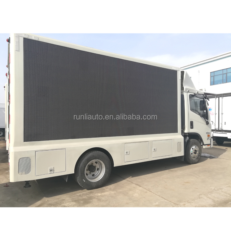 With Stage Mobile Trailer P8 P10 Outdoor LED Screen Truck Display