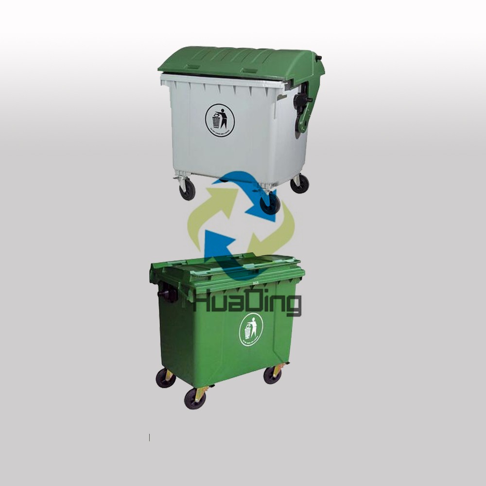 660L restaurant wheelie plastic recycle garbage outdoor rubbish bin