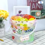 High Pressure Resistance Clear Plastic Bucket for Food Packing Capacity 1L-10L