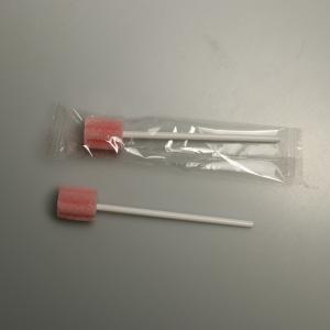 China No DOP Disposable Sterile Foam Tipped Oral Cleaning Swabs wholesale
