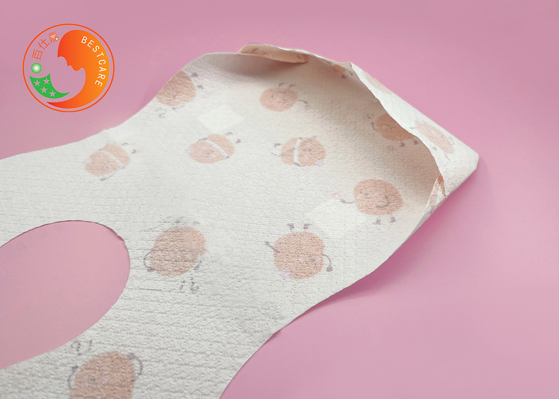 Comfort Customized Disposable Baby Bibs Ultraviolet Sterilization Travel Friendly Sticker