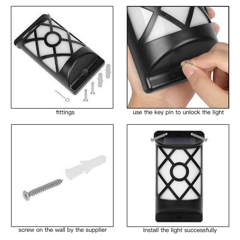 0.49W 1800K Solar Flame Lights Outdoor 3.7V 2200mAh Flame Torches