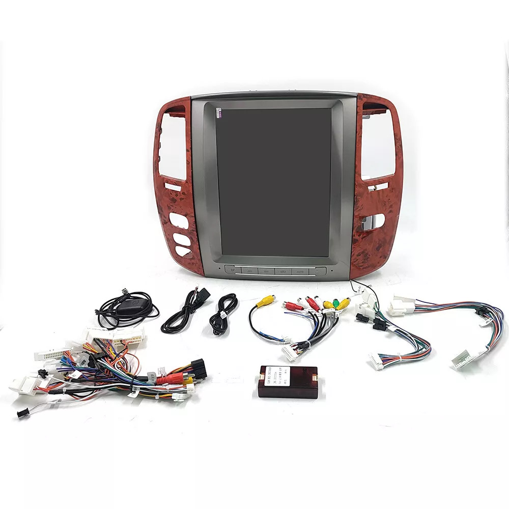 Tesla Vertical Screen Android Car Radio Multimedia 12.1in For Toyota LC100 2002-2007