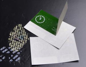 China Customized warranty adhesive antifake peef off VOID sticker printing wholesale
