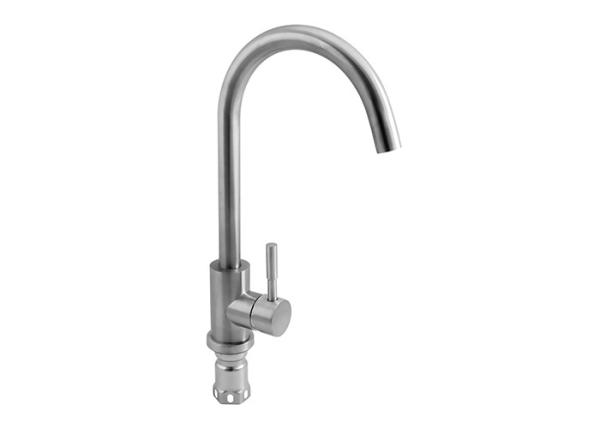 Quality SUS304 Stainless Steel Pull Out Kitchen Faucet With Single Handle for sale