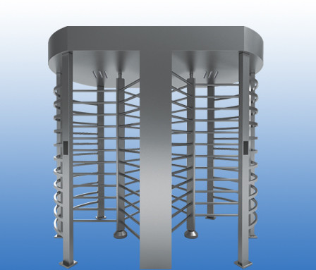 120 Degree Rotation Full Height Turnstile Gate Double Lane For Buildings