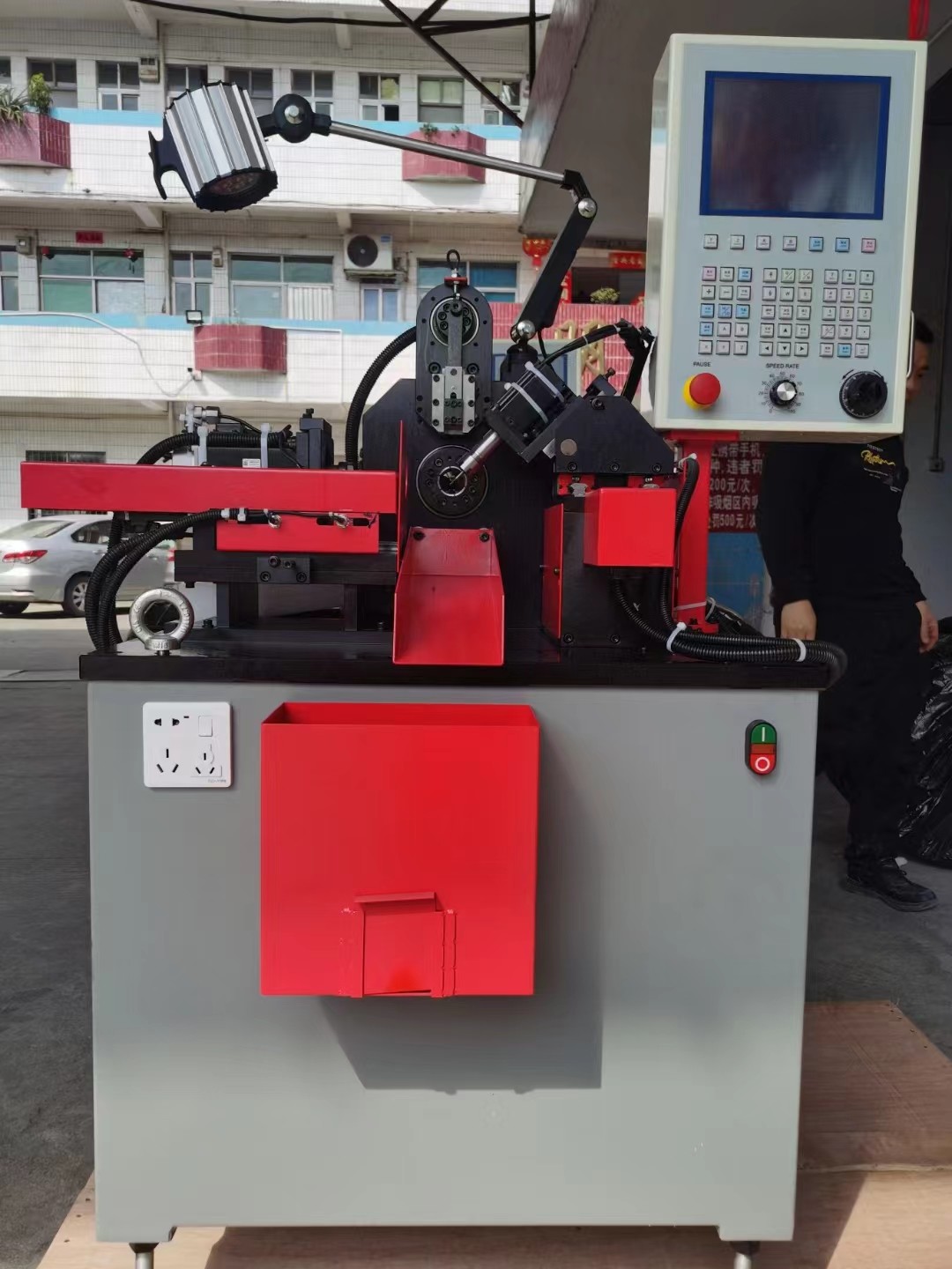 M4-M10 6 Axis High Precision CNC Helicoil Spring Making Machine For Wire Thread Insert