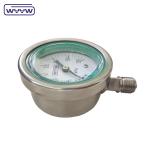 60mm Double Scale All SS Pressure Gauge , Glycerin Filled Pressure Gauge