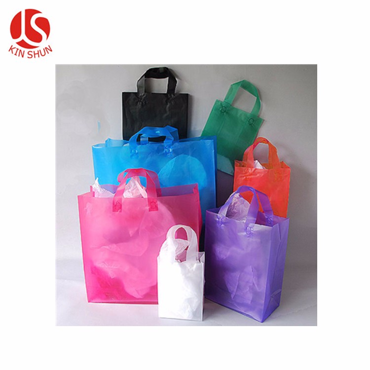 Die Cut Handle LDPE Plastic Packaging Bag For Clothes / Shoes Store
