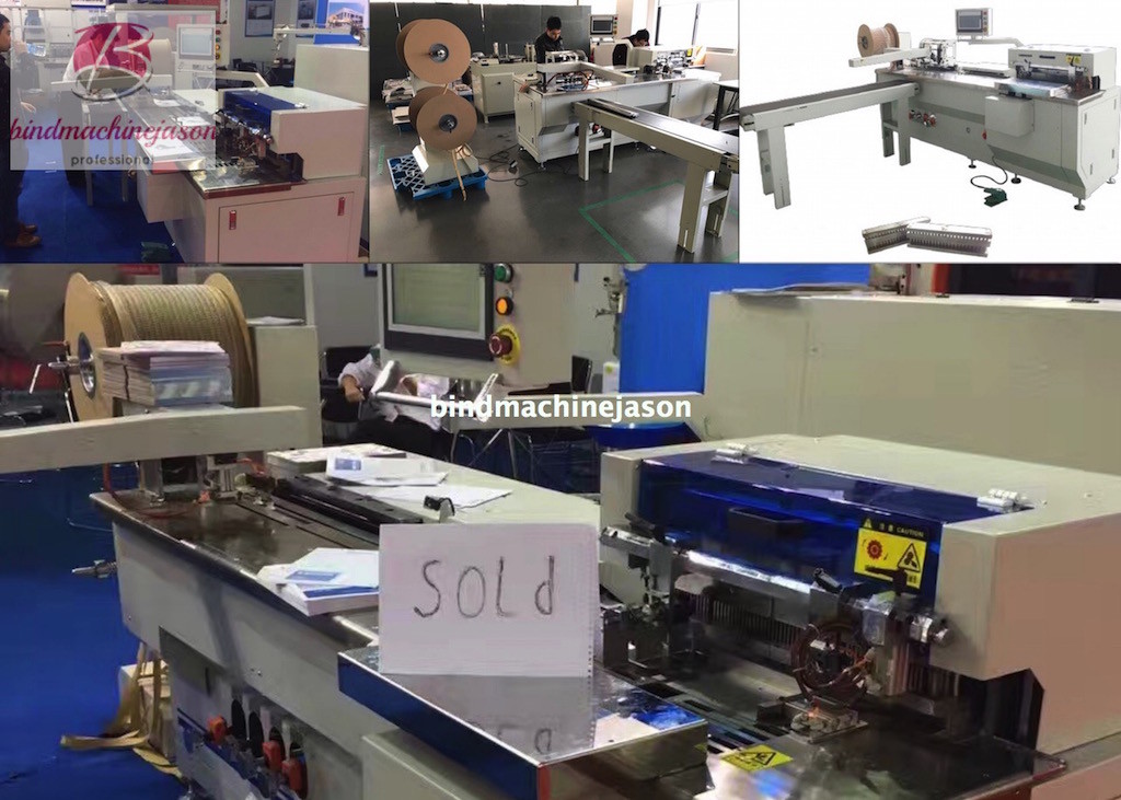 Duo ring closing machine PBW580 for calendar with hole punching function