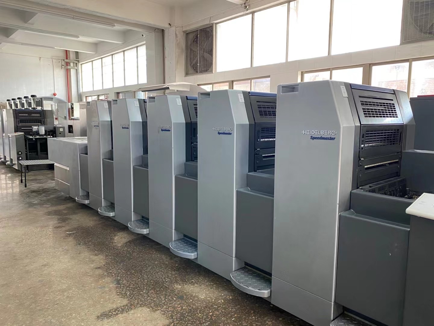 2005 SM52-5 High Platform Spot Press Heidelberg Four Colour Printing Machine High Configuration Original