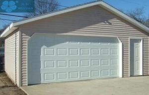 China Aluminum Steel Sectional Panel Garage Door White Coated wholesale