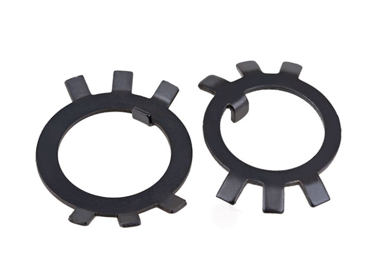 Carbon Steel Black Tab Lock Washer Stop Washer For Slotted Round Lock Nuts