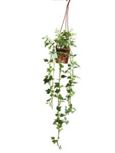 China Green And White Anti UV Artificial Foliage Leaves 70cm Height wholesale
