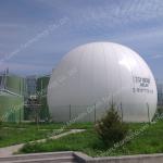 Sphere Shape Dual Membrane Biogas Storage Tanks Leak Proof