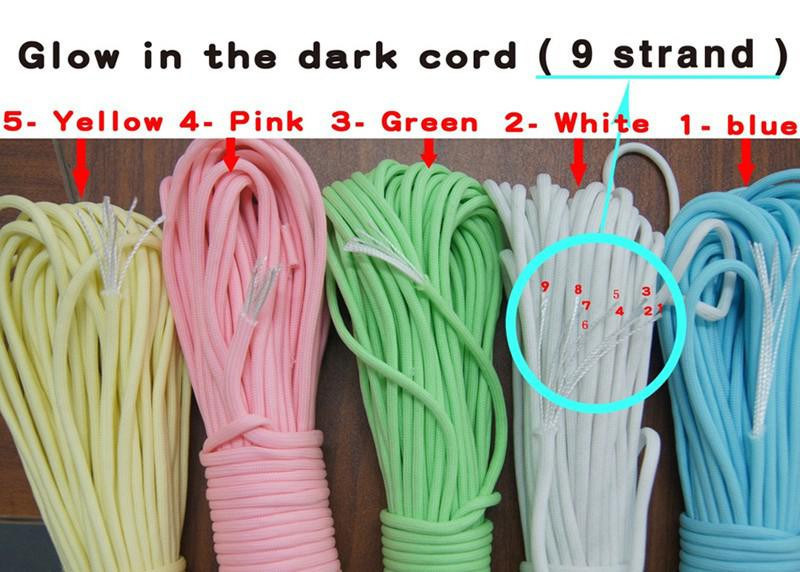 Outdoor Survival Paracord 550 with 7 Inner Strand Typeiii Polyester Paracord Rope