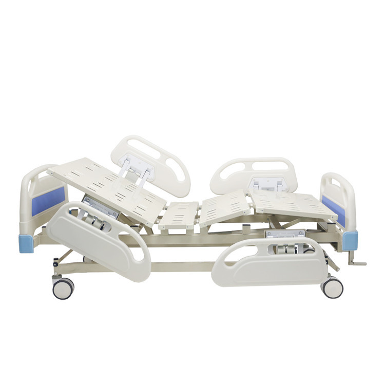 2 Function Manual Crank Medical Hospital Bed With Dining Table