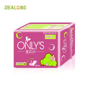 China 100% Organic Cotton Sanitary Pads Maxi Pads Printed High Absorbency wholesale