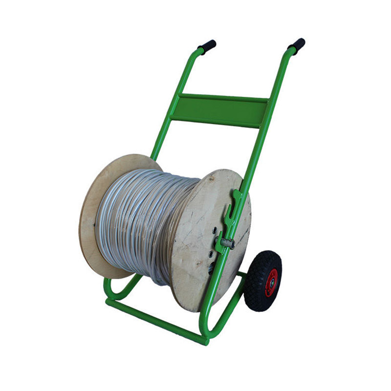 Foldable Lightweight and Transportable Cable Reel Cable Drum Stand Trolley