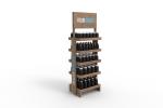 New arrival wood display stand bottle display rack for healthcare products
