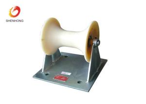 China High Performance Straight Cable Drum Roller With Nylon Wheel Or Aluminum Wheel wholesale