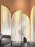 Modern Stainless Steel Hotel Furniture Mobile Screened Room Dividers Shielding