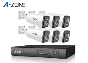 China Waterproof 6CH Poe CCTV Camera Kit , 2.0MP 6 Camera Cctv System Full HD wholesale