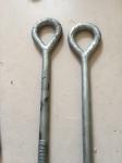 Galvanized Oval Eye Bolts 3/4" transmission line hardware