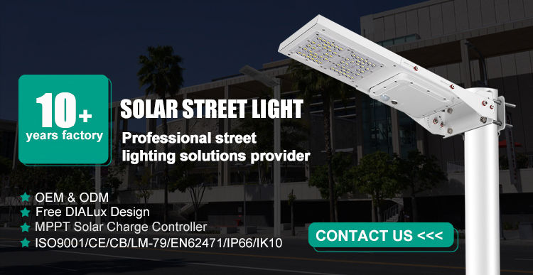 95 Ra High Lumen Solar Led Street Light Lamp 15W 30W All In One Outdoor Waterproof