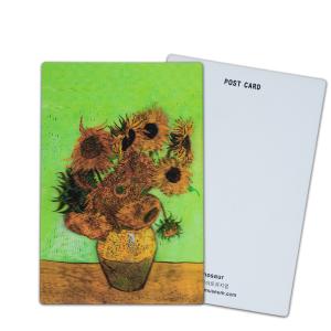 China Van Gogh's Sunflowers 3D Lenticular Postcards For Museum Art Gallery wholesale