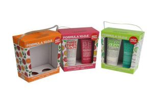 China Portable Leather Cosmetic Gift Boxes , Cardboard Cosmetic Containers Personal Care wholesale